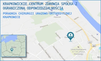 PORADNIA CHIRURGII URAZOWO-ORTOPEDYCZNEJ - KRAPKOWICKIE CENTRUM ZDROWIA SPÓŁKA Z OGRANICZONĄ ODPOWIEDZIALNOŚCIĄ - UL. SZKOLNA 7,  KRAPKOWICE