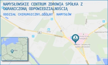 ODDZIAŁ CHIRURGICZNY OGÓLNY - NAMYSŁOWSKIE CENTRUM ZDROWIA SPÓŁKA Z OGRANICZONĄ ODPOWIEDZIALNOŚCIĄ - UL. OLEŚNICKA 4,  NAMYSŁÓW