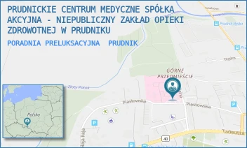 PORADNIA PRELUKSACYJNA - PRUDNICKIE CENTRUM MEDYCZNE SPÓŁKA AKCYJNA - NIEPUBLICZNY ZAKŁAD OPIEKI ZDROWOTNEJ W PRUDNIKU - UL. PIASTOWSKA 64,  PRUDNIK