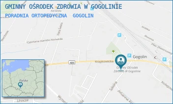 PORADNIA ORTOPEDYCZNA - GMINNY OŚRODEK ZDROWIA W GOGOLINIE - UL. SZKOLNA 2,  GOGOLIN