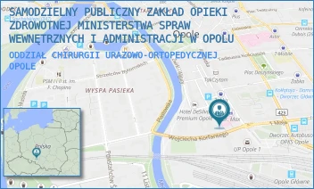 ODDZIAŁ CHIRURGII URAZOWO-ORTOPEDYCZNEJ - SAMODZIELNY PUBLICZNY ZAKŁAD OPIEKI ZDROWOTNEJ MINISTERSTWA SPRAW WEWNĘTRZNYCH I ADMINISTRACJI W OPOLU - UL. KRAKOWSKA 44,  OPOLE