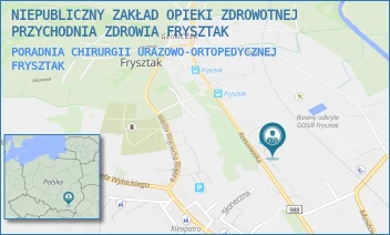 PORADNIA CHIRURGII URAZOWO-ORTOPEDYCZNEJ - NIEPUBLICZNY ZAKŁAD OPIEKI ZDROWOTNEJ PRZYCHODNIA ZDROWIA FRYSZTAK - UL. RZESZOWSKA 11,  FRYSZTAK