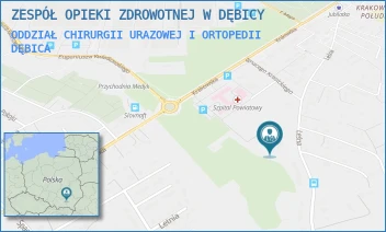 ODDZIAŁ CHIRURGII URAZOWEJ I ORTOPEDII - ZESPÓŁ OPIEKI ZDROWOTNEJ W DĘBICY - KRAKOWSKA 91,  DĘBICA