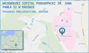 PORADNIA PRELUKSACYJNA - WOJEWÓDZKI SZPITAL PODKARPACKI IM. JANA PAWŁA II W KROŚNIE - UL. KORCZYŃSKA 57,  KROSNO