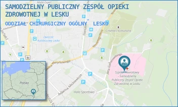 ODDZIAŁ CHIRURGICZNY OGÓLNY - SAMODZIELNY PUBLICZNY ZESPÓŁ OPIEKI ZDROWOTNEJ W LESKU - UL. KOCHANOWSKIEGO 2,  LESKO
