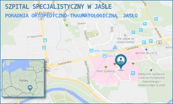 PORADNIA ORTOPEDYCZNO-TRAUMATOLOGICZNA - SZPITAL SPECJALISTYCZNY W JAŚLE - UL. LWOWSKA 22,  JASŁO