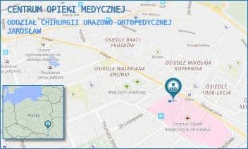 ODDZIAŁ CHIRURGII URAZOWO-ORTOPEDYCZNEJ - CENTRUM OPIEKI MEDYCZNEJ - UL. 3 MAJA 70,  JAROSŁAW