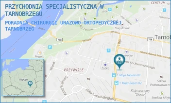 PORADNIA CHIRURGII URAZOWO-ORTOPEDYCZNEJ - PRZYCHODNIA SPECJALISTYCZNA W TARNOBRZEGU - UL. 1 MAJA 1,  TARNOBRZEG