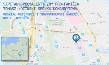 ODDZIAŁ ORTOPEDII I TRAUMATOLOGII NARZĄDU RUCHU - SZPITAL SPECJALISTYCZNY PRO-FAMILIA TOMASZ ŁOZIŃSKI SPÓŁKA KOMANDYTOWA - UL. WITOLDA 6B,  RZESZÓW