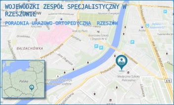 PORADNIA URAZOWO-ORTOPEDYCZNA - WOJEWÓDZKI ZESPÓŁ SPECJALISTYCZNY W RZESZOWIE - UL. WARZYWNA 3,  RZESZÓW