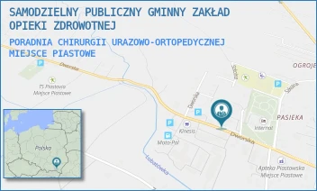 PORADNIA CHIRURGII URAZOWO-ORTOPEDYCZNEJ - SAMODZIELNY PUBLICZNY GMINNY ZAKŁAD OPIEKI ZDROWOTNEJ - UL. DWORSKA 14,  MIEJSCE PIASTOWE