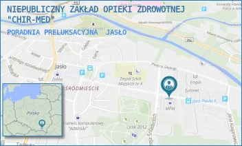 PORADNIA PRELUKSACYJNA - NIEPUBLICZNY ZAKŁAD OPIEKI ZDROWOTNEJ "CHIR-MED" - UL. JANA PAWŁA II 35,  JASŁO