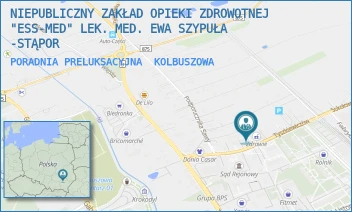 PORADNIA PRELUKSACYJNA - NIEPUBLICZNY ZAKŁAD OPIEKI ZDROWOTNEJ "ESS-MED" LEK. MED. EWA SZYPUŁA -STĄPOR - UL. TYSZKIEWICZÓW 5,  KOLBUSZOWA