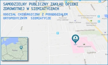 ODDZIAŁ CHIRURGICZNY Z PODODDZIAŁEM ORTOPEDYCZNYM - SAMODZIELNY PUBLICZNY ZAKŁAD OPIEKI ZDROWOTNEJ W SIEMIATYCZACH - SZPITALNA 8,  SIEMIATYCZE
