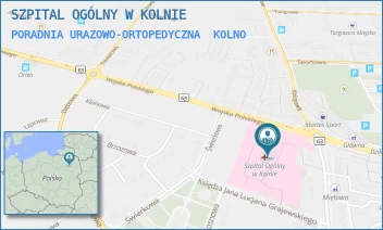 PORADNIA URAZOWO-ORTOPEDYCZNA - SZPITAL OGÓLNY W KOLNIE - WOJSKA POLSKIEGO 69,  KOLNO