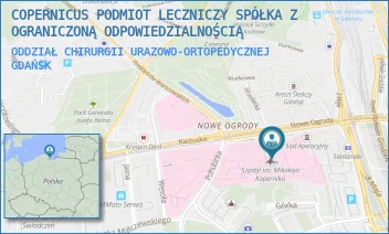 ODDZIAŁ CHIRURGII URAZOWO-ORTOPEDYCZNEJ - COPERNICUS PODMIOT LECZNICZY SPÓŁKA Z OGRANICZONĄ ODPOWIEDZIALNOŚCIĄ - UL. NOWE OGRODY 1-6,  GDAŃSK