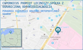 PORADNIA CHIRURGII URAZOWO-ORTOPEDYCZNEJ - COPERNICUS PODMIOT LECZNICZY SPÓŁKA Z OGRANICZONĄ ODPOWIEDZIALNOŚCIĄ - ALEJA JANA PAWŁA II 50,  GDAŃSK