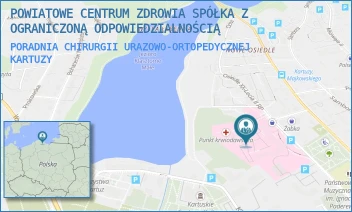 PORADNIA CHIRURGII URAZOWO-ORTOPEDYCZNEJ - POWIATOWE CENTRUM ZDROWIA SPÓŁKA Z OGRANICZONĄ ODPOWIEDZIALNOŚCIĄ - UL. FLORIANA CEYNOWY 7,  KARTUZY
