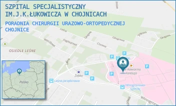 PORADNIA CHIRURGII URAZOWO-ORTOPEDYCZNEJ - SZPITAL SPECJALISTYCZNY IM.J.K.ŁUKOWICZA W CHOJNICACH - UL. LEŚNA 10,  CHOJNICE