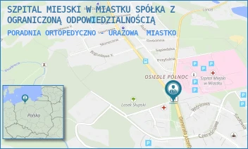 PORADNIA ORTOPEDYCZNO - URAZOWA - SZPITAL MIEJSKI W MIASTKU SPÓŁKA Z OGRANICZONĄ ODPOWIEDZIALNOŚCIĄ - GENERAŁA J. WYBICKIEGO  30,  MIASTKO