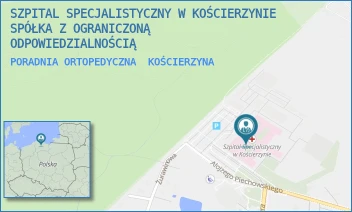 PORADNIA ORTOPEDYCZNA - SZPITAL SPECJALISTYCZNY W KOŚCIERZYNIE SPÓŁKA Z OGRANICZONĄ ODPOWIEDZIALNOŚCIĄ - UL. A. PIECHOWSKIEGO 36,  KOŚCIERZYNA