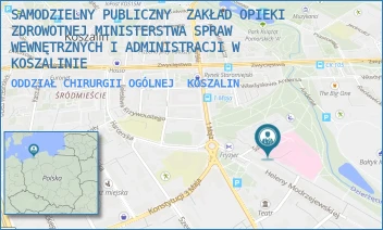 ODDZIAŁ CHIRURGII OGÓLNEJ - SAMODZIELNY PUBLICZNY ZAKŁAD OPIEKI ZDROWOTNEJ MINISTERSTWA SPRAW WEWNĘTRZNYCH I ADMINISTRACJI W KOSZALINIE - SZPITALNA 2, KOSZALIN