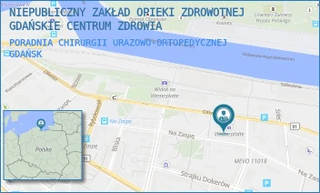 PORADNIA CHIRURGII URAZOWO-ORTOPEDYCZNEJ - NIEPUBLICZNY ZAKŁAD OPIEKI ZDROWOTNEJ GDAŃSKIE CENTRUM ZDROWIA - UL. OLIWSKA 62,  GDAŃSK