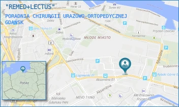 PORADNIA CHIRURGII URAZOWO-ORTOPEDYCZNEJ - "REMED+LECTUS" - UL. WAŁOWA 27,  GDAŃSK