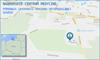 PORADNIA CHIRURGII URAZOWO-ORTOPEDYCZNEJ - NADMORSKIE CENTRUM MEDYCZNE SPÓŁKA Z OGRANICZONĄ ODPOWIEDZIALNOŚCIĄ - UL. OTOMIŃSKA 15C,  GDAŃSK