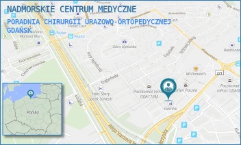 PORADNIA CHIRURGII URAZOWO-ORTOPEDYCZNEJ - NADMORSKIE CENTRUM MEDYCZNE SPÓŁKA Z OGRANICZONĄ ODPOWIEDZIALNOŚCIĄ - UL. ŚWIĘTOKRZYSKA 4,  GDAŃSK