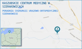 PORADNIA CHIRURGII URAZOWO-ORTOPEDYCZNEJ - KASZUBSKIE CENTRUM MEDYCZNE W SIERAKOWICACH - UL. LĘBORSKA 34/1,  SIERAKOWICE