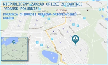 PORADNIA CHIRURGII URAZOWO-ORTOPEDYCZNEJ - NIEPUBLICZNY ZAKŁAD OPIEKI ZDROWOTNEJ "GDAŃSK-POŁUDNIE" - UL. JELENIOGÓRSKA 9,  GDAŃSK