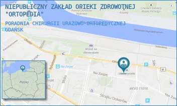 PORADNIA CHIRURGII URAZOWO-ORTOPEDYCZNEJ - NIEPUBLICZNY ZAKŁAD OPIEKI ZDROWOTNEJ "ORTOPEDIA" - UL. OLIWSKA 62,  GDAŃSK