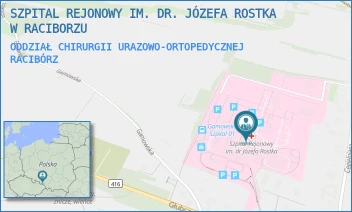 ODDZIAŁ CHIRURGII URAZOWO-ORTOPEDYCZNEJ - SZPITAL REJONOWY IM. DR. JÓZEFA ROSTKA W RACIBORZU - UL. GAMOWSKA 3,  RACIBÓRZ