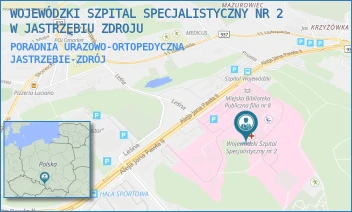 PORADNIA URAZOWO-ORTOPEDYCZNA - WOJEWÓDZKI SZPITAL SPECJALISTYCZNY NR 2 W JASTRZĘBIU ZDROJU - UL. ALEJA JANA PAWŁA II 7,  JASTRZĘBIE-ZDRÓJ
