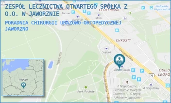 PORADNIA CHIRURGII URAZOWO-ORTOPEDYCZNEJ - ZESPÓŁ LECZNICTWA OTWARTEGO SPÓŁKA Z O.O. W JAWORZNIE - UL. GRUNWALDZKA 235,  JAWORZNO