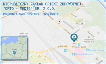 PORADNIA WAD POSTAWY - NIEPUBLICZNY ZAKŁAD OPIEKI ZDROWOTNEJ "ORTO - MEDIC" SP. Z O.O. - UL. ŚWIERCZYNY 1,  MYSŁOWICE
