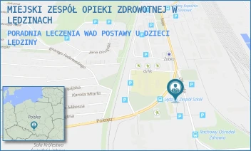 PORADNIA LECZENIA WAD POSTAWY U DZIECI - MIEJSKI ZESPÓŁ OPIEKI ZDROWOTNEJ W LĘDZINACH - UL. POKOJU 17,  LĘDZINY