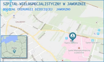 ODDZIAŁ CHIRURGII DZIECIĘCEJ - SZPITAL WIELOSPECJALISTYCZNY W JAWORZNIE - CHEŁMOŃSKIEGO 28,  JAWORZNO