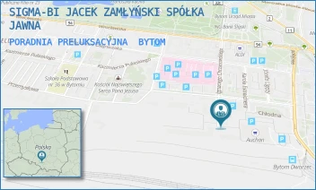 PORADNIA PRELUKSACYJNA - SIGMA-BI JACEK ZAMŁYŃSKI SPÓŁKA JAWNA - UL. IGNACEGO CHRZANOWSKIEGO 23,  BYTOM