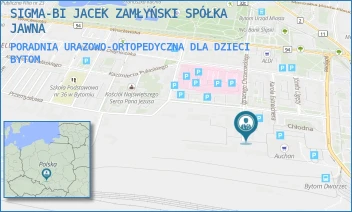 PORADNIA URAZOWO-ORTOPEDYCZNA DLA DZIECI - SIGMA-BI JACEK ZAMŁYŃSKI SPÓŁKA JAWNA - UL. IGNACEGO CHRZANOWSKIEGO 23,  BYTOM