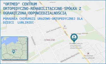 PORADNIA CHIRURGII URAZOWO-ORTOPEDYCZNEJ DLA DZIECI - "ORTMED" CENTRUM ORTOPEDYCZNO-REHABILITACYJNE SPÓŁKA Z OGRANICZONĄ ODPOWIEDZIALNOŚCIĄ - UL. OLESKA 62,  LUBLINIEC