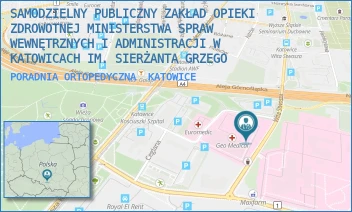 PORADNIA ORTOPEDYCZNA - SAMODZIELNY PUBLICZNY ZAKŁAD OPIEKI ZDROWOTNEJ MINISTERSTWA SPRAW WEWNĘTRZNYCH I ADMINISTRACJI W KATOWICACH IM. SIERŻANTA GRZEGO - UL. WITA STWOSZA 39-41,  KATOWICE