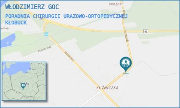 PORADNIA CHIRURGII URAZOWO-ORTOPEDYCZNEJ - WŁODZIMIERZ GOC - UL. 11 LISTOPADA 5A,  KŁOBUCK