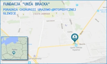 PORADNIA CHIRURGII URAZOWO-ORTOPEDYCZNEJ - FUNDACJA "UNIA BRACKA" - UL. BŁONIE 13,  GLIWICE