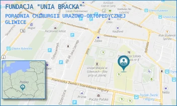PORADNIA CHIRURGII URAZOWO-ORTOPEDYCZNEJ - FUNDACJA "UNIA BRACKA" - UL. BOJKOWSKA 20,  GLIWICE