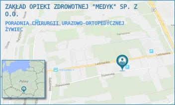 PORADNIA CHIRURGII URAZOWO-ORTOPEDYCZNEJ - ZAKŁAD OPIEKI ZDROWOTNEJ "MEDYK" SP. Z O.O. - UL. LEŚNIANKA 127,  ŻYWIEC