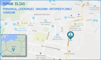 PORADNIA CHIRURGII URAZOWO-ORTOPEDYCZNEJ - ROMAN ELIAS - UL. ST.BATOREGO 19,  CHORZÓW