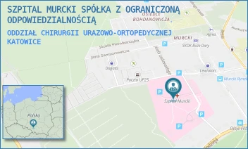 ODDZIAŁ CHIRURGII URAZOWO-ORTOPEDYCZNEJ - SZPITAL MURCKI SPÓŁKA Z OGRANICZONĄ ODPOWIEDZIALNOŚCIĄ - UL. ALFREDA SOKOŁOWSKIEGO 2,  KATOWICE