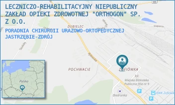 PORADNIA CHIRURGII URAZOWO-ORTOPEDYCZNEJ - LECZNICZO-REHABILITACYJNY NIEPUBLICZNY ZAKŁAD OPIEKI ZDROWOTNEJ "ORTHOGON" SP. Z O.O. - UL. ADOLFA WODECKIEGO 23,  JASTRZĘBIE-ZDRÓJ